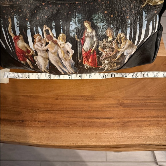 Jcon Los Angles Leather Shoulder Bag w print of Sandro Botticellis La Primavera - Picture 15 of 17